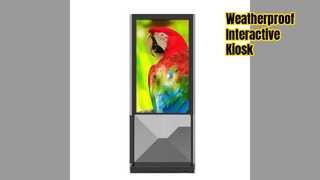 Estação exterior segura do quiosque écran sensível de 55 polegadas