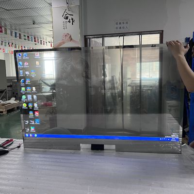 comprar Showroom Premium 55 polegadas OLED tela sensível ao toque Transparente Desktop Vertical All-In-One Machine online manufacture