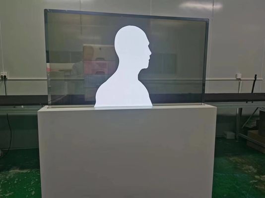 comprar 55 polegadas Transparente OLED Monitor Mecânico de Elevação Premium Painel de Toque de Sentimento online manufacture