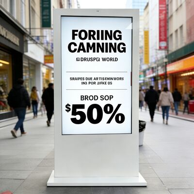 comprar 75 polegadas 3000nits Brilho IP65 resistente à água sinalização digital exterior com resolução 4K e Android OS Fabricação em linha