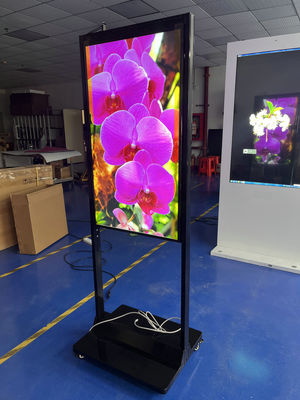 Android OS IPS Screen Digital Signage de dois lados com conectividade WiFi e Ethernet