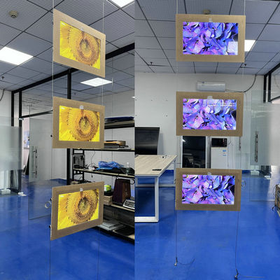 Alta luminosidade interna 3 tela de publicidade Display USB e HDMI Interface Alta taxa de atualização