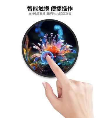 23.6 polegadas Indoor Digital Signage Displays LCD 1280 * 1280 Smart Round HDMI Monitor