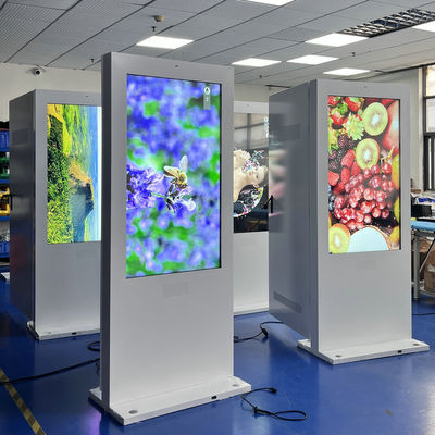 Sinalização Digital Externa à Prova d'Água de 55 Polegadas com Touch Capacitivo de 10 Pontos e Kiosk de Publicidade LCD com Vida Útil de 50000H
