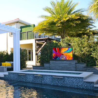 Display de publicidade LCD exterior de 55 polegadas com brilho de 3000 nits IP67 Vidro à prova d'água e anti-reflexão